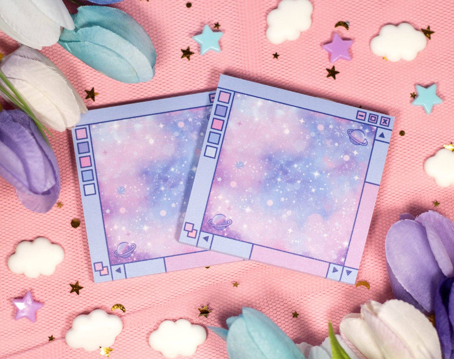 Blue Galaxy Popup Sticky Note