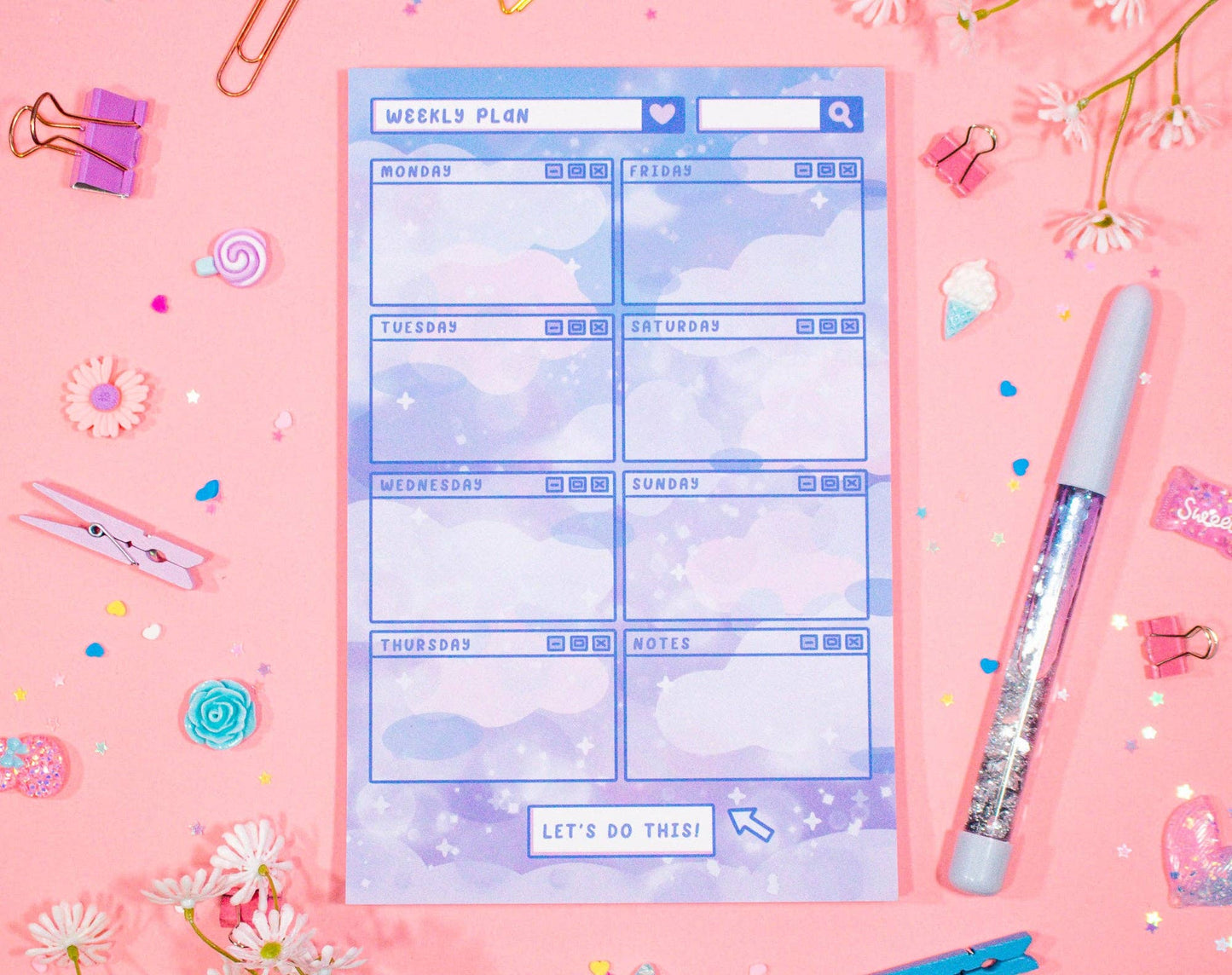 Blue Skies Weekly Planner Pad