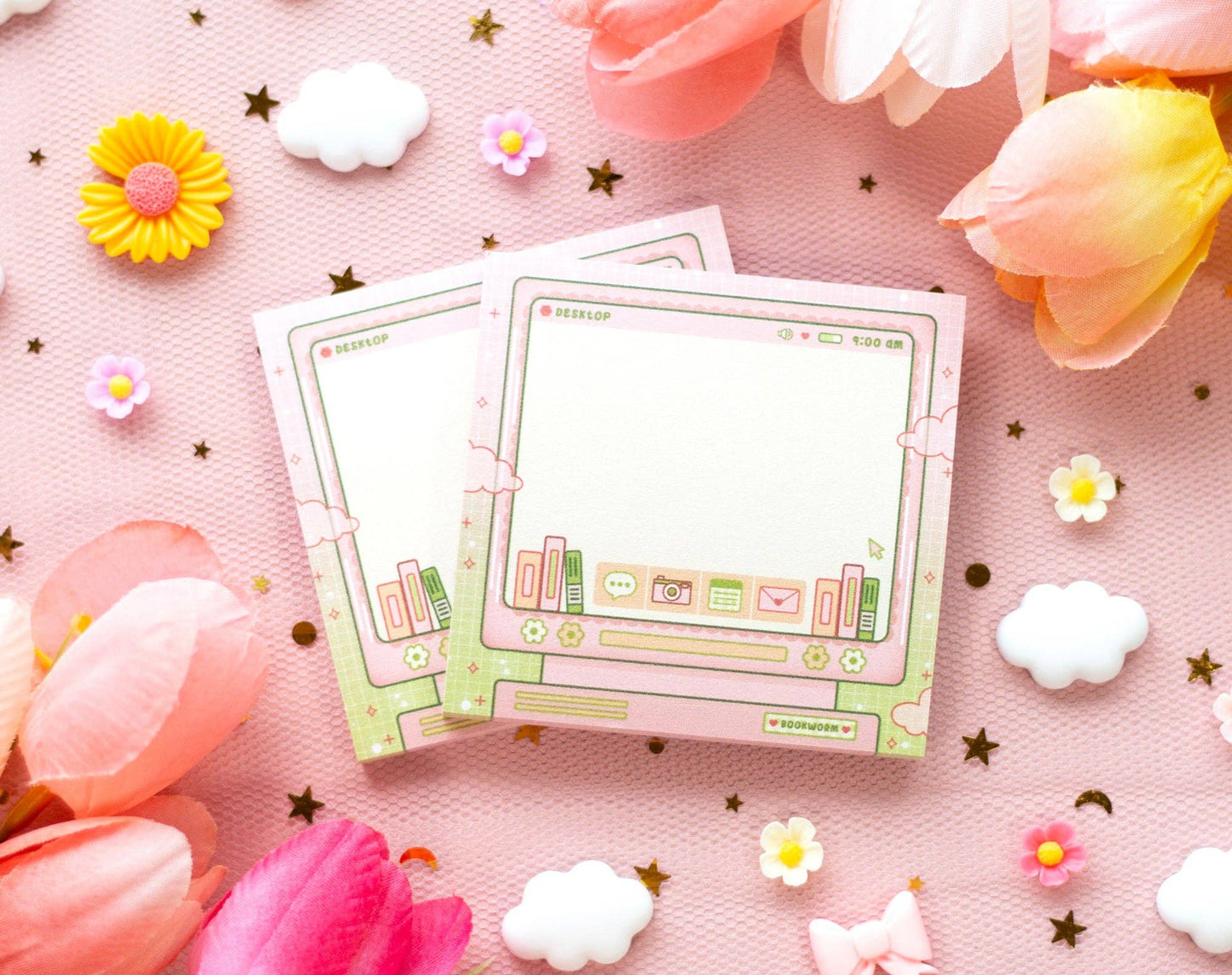 Bookworm Sticky Notes