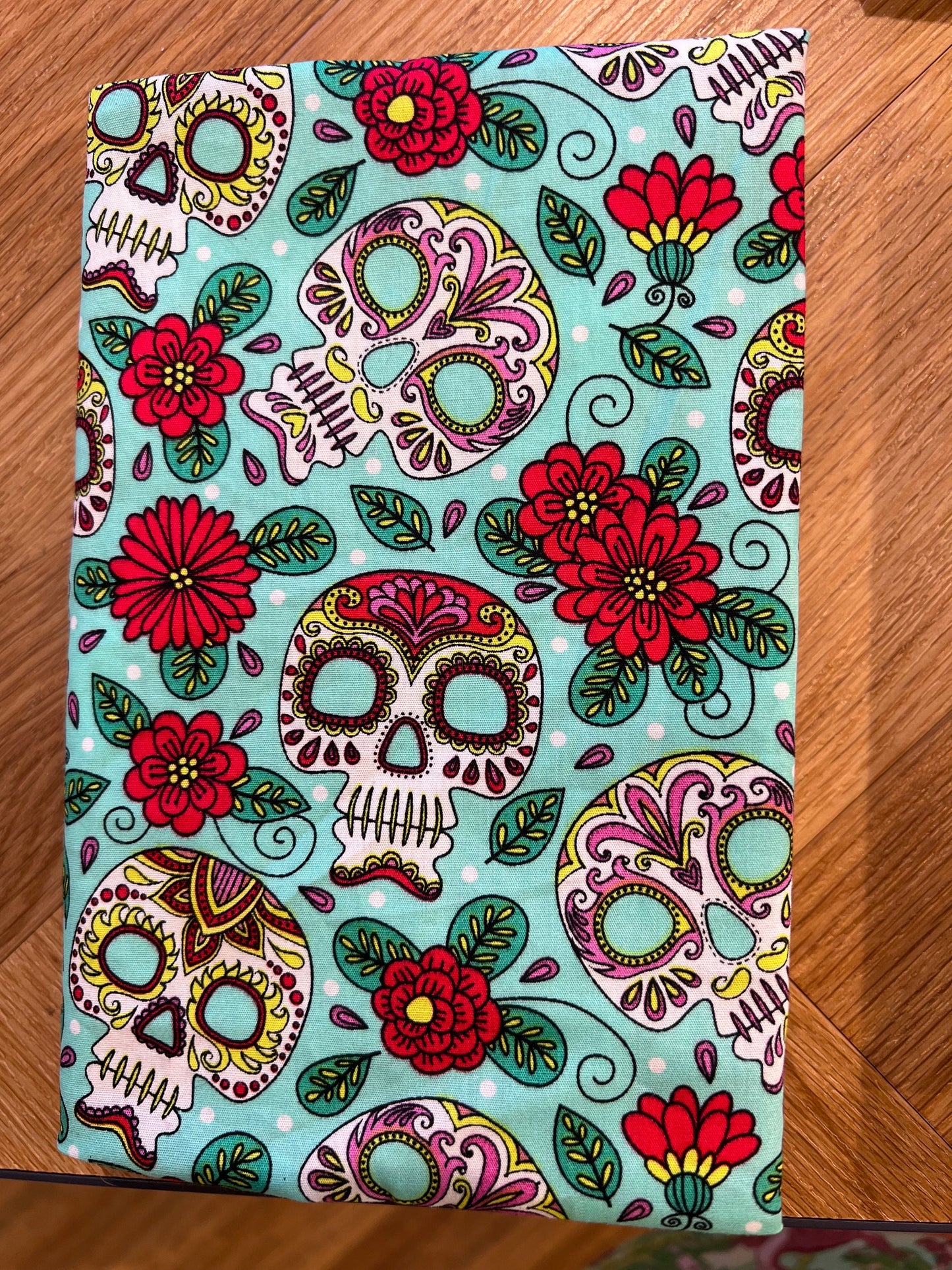 Adjustable Book Cover/Protector: ghosts, pumpkins, bats, Halloween, skulls, dia de los muertos | book lover gift, bookworm present
