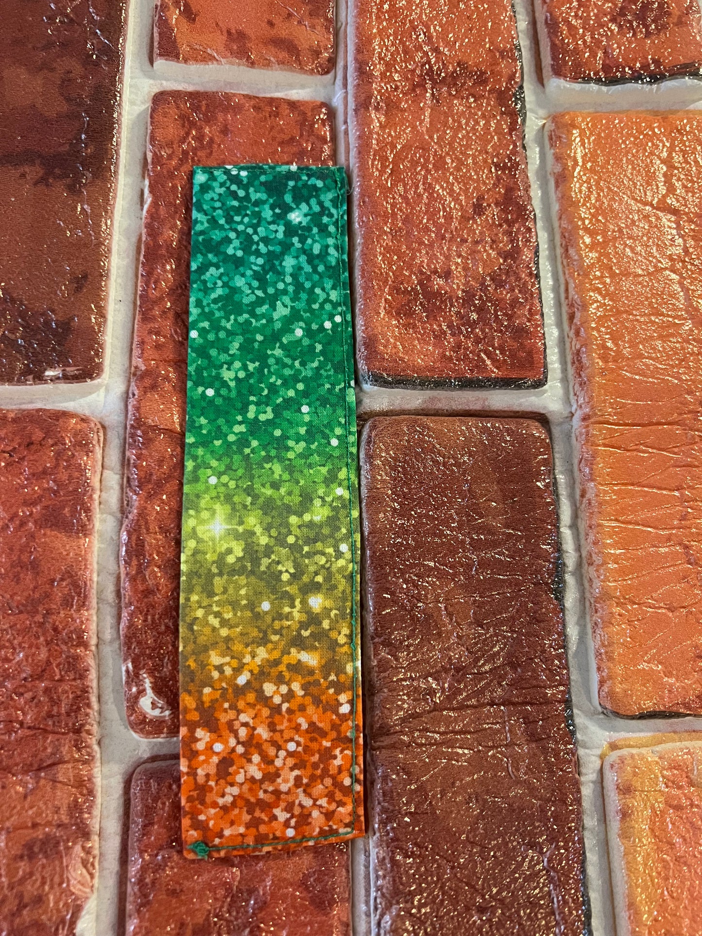 Handmade fabric bookmark