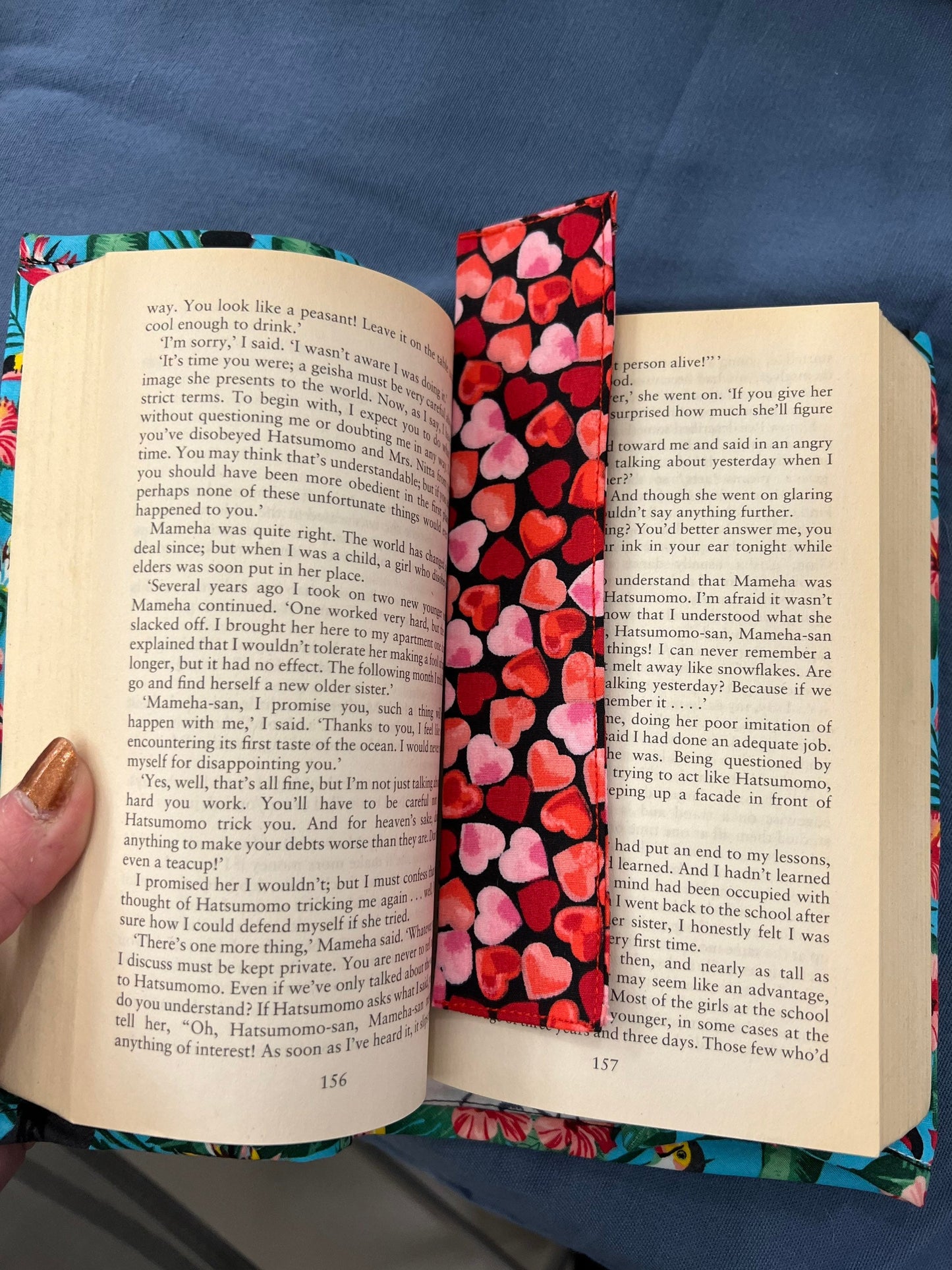 Fabric Bookmarks: hearts, rainbows, flowers, stars, dinosaurs, bees, crowns, tea| page marker, page holder | reading gift, bookworm present