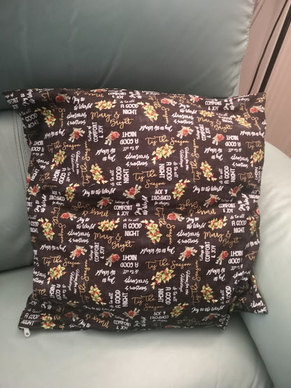 Cushion covers with zipper